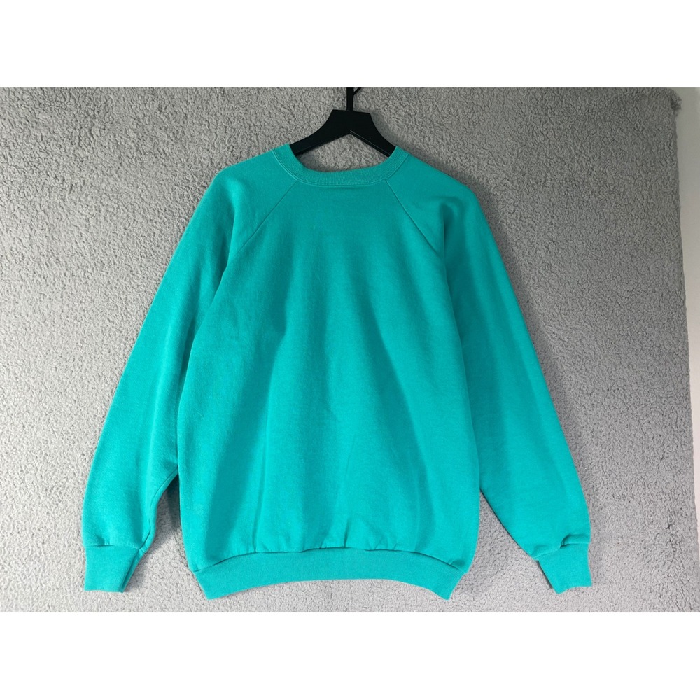 Vintage Killarney Ireland Celtic Art Graphic Sweatshirt Screen Stars XL Teal - Picture 3 of 7